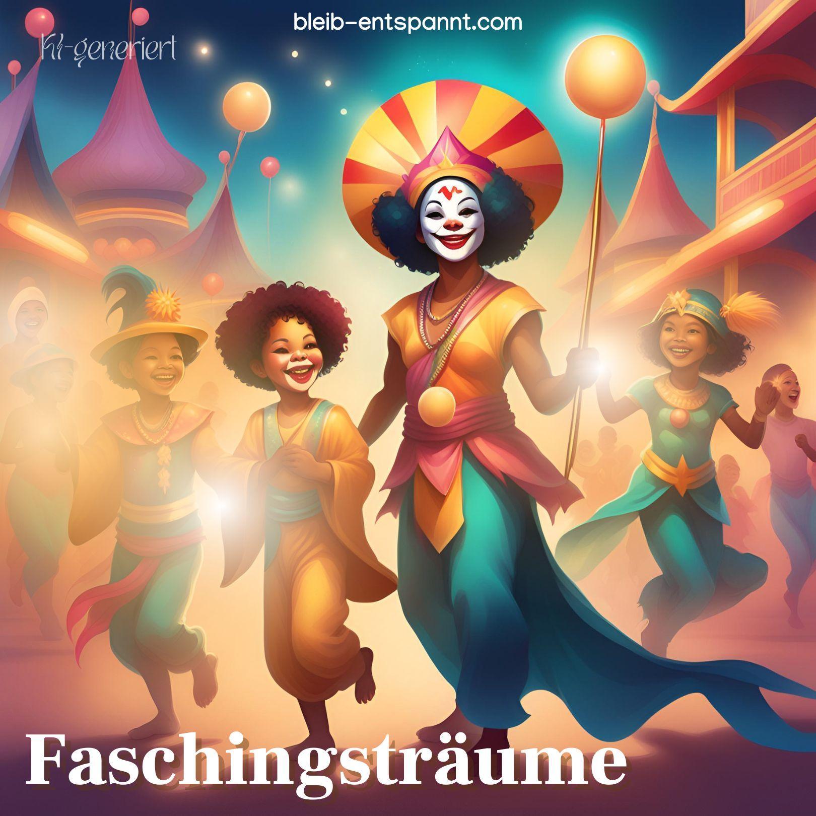 Traumreise für Kinder zum Einschlafen - Faschingsträume - Fasching Geschichte