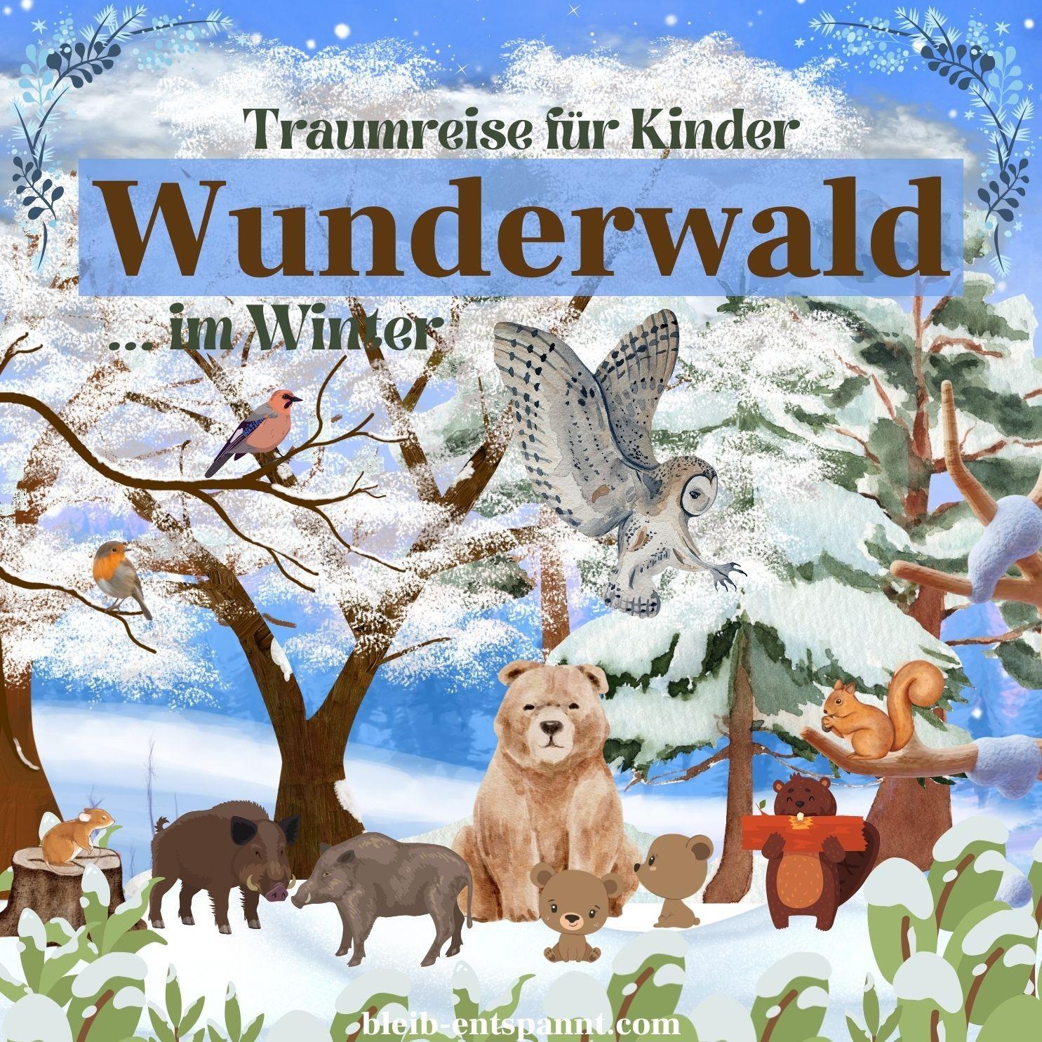 Traumreise für Kinder zum Einschlafen - Wunderwald im Winter - Waldgeschichte für Kinder (remastered)