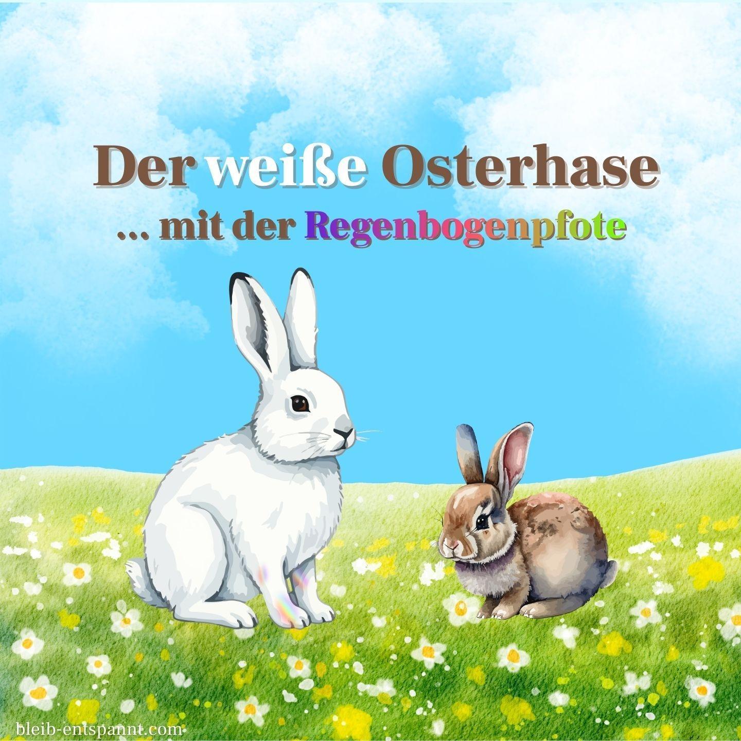 Traumreise für Kinder - Der weiße Osterhase mit der Regenbogenpfote - Ostern Geschichte