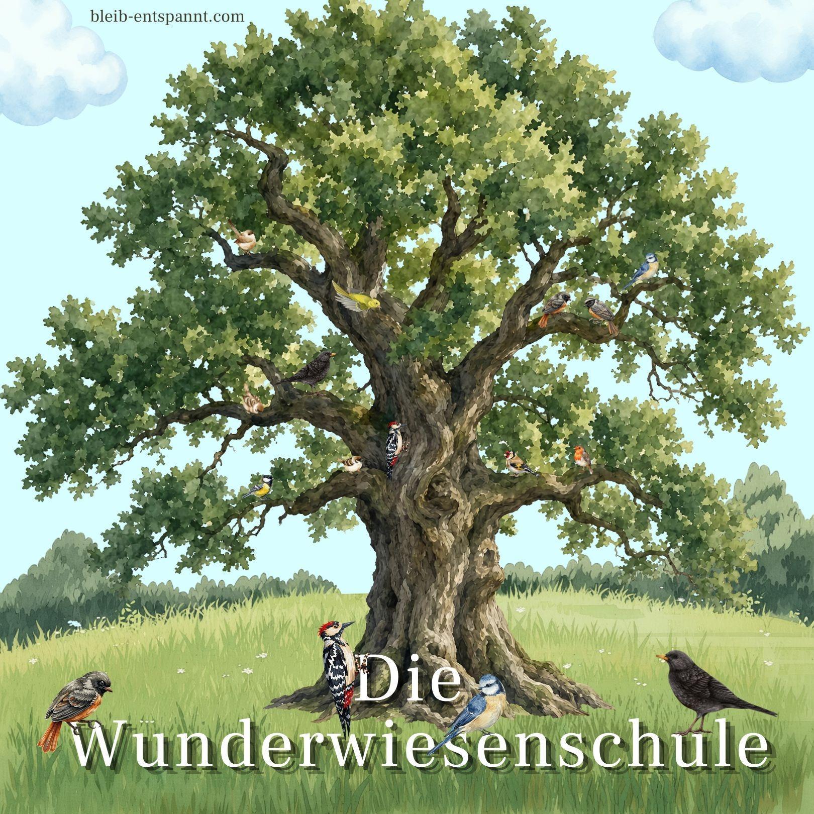 Geschwister Geschichte zur Einschulung - Die Wunderwiesenschule 🐦⬛ Traumreise für Kinder