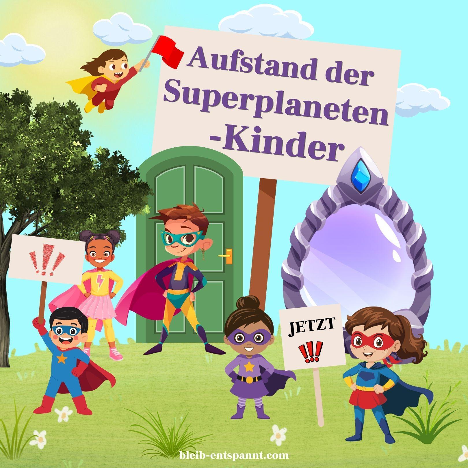 Kindergeschichte zum Einschlafen - Aufstand der Superplaneten-Kinder - Selbstvertrauen bei Kindern stärken